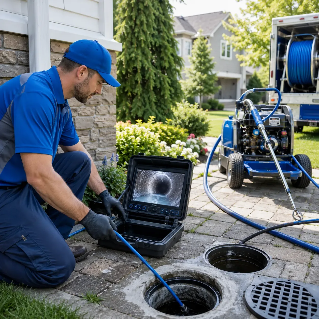 Outdoor drain cleaning professionals serving Hampton, IL